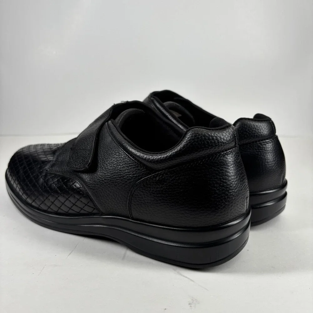 Stride Lite‎ Classic Sydney Men's 12W/Women's 13XW Black Leather Diabetic Shoes